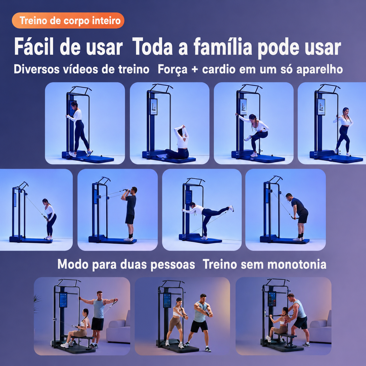 GYMGEST PH260 Pro – Estação de Musculação Inteligente Dobrável com IA 6