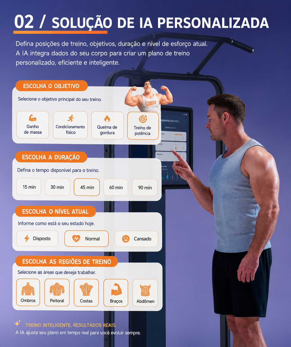 GYMGEST PH260 Pro – Estação de Musculação Inteligente Dobrável com IA 8