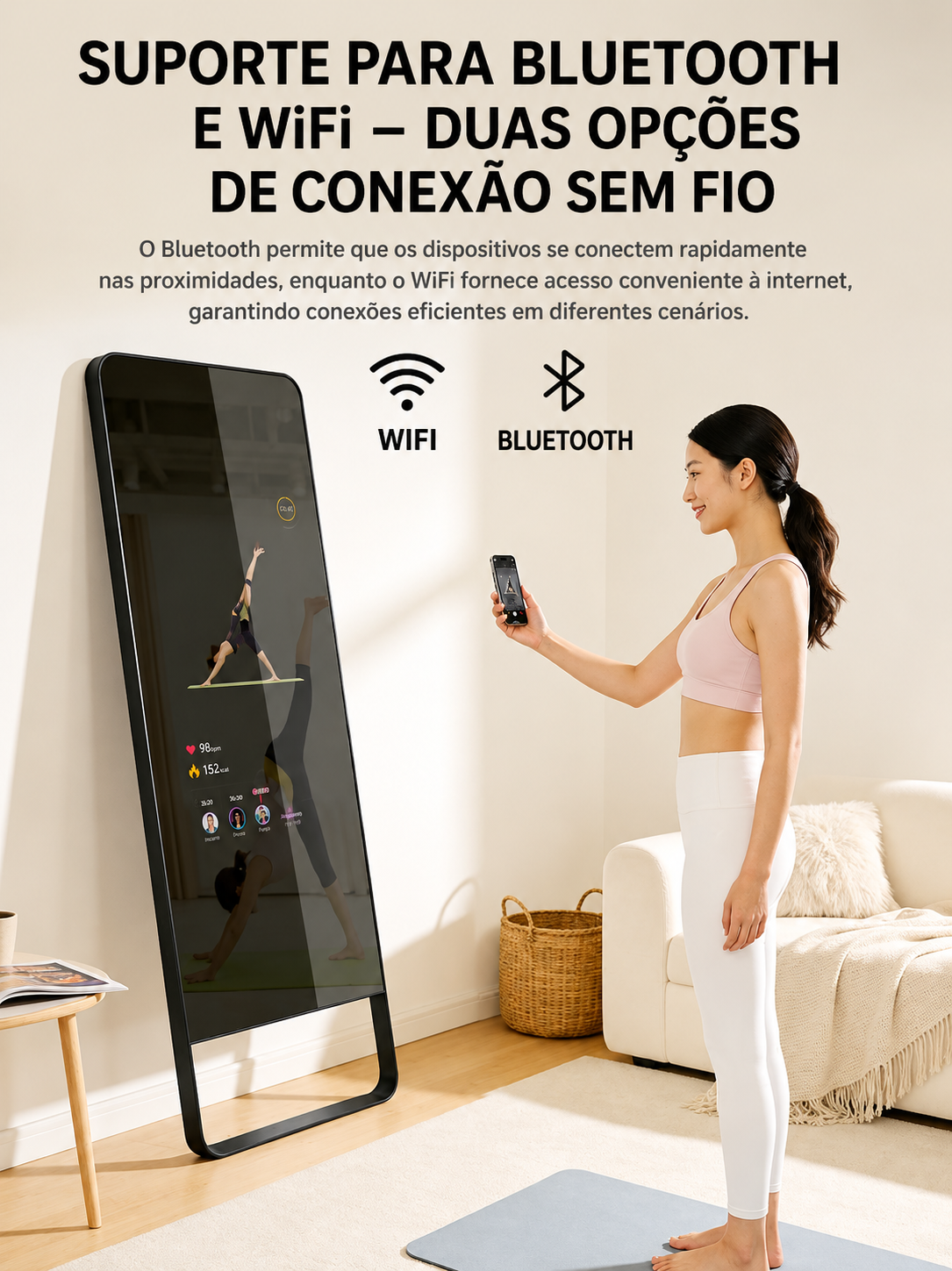 Espelho Fitness Inteligente com IA – Treinamento Interativo em Tempo Real 2
